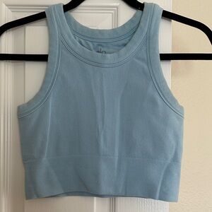 ALO Yoga Light Blue Crop Top